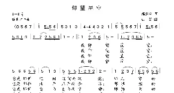 仰望星空_民歌简谱_词曲:温家宝 晨笛