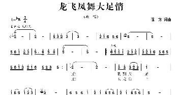 龙飞凤舞大足情_民歌简谱_词曲:远方 远方