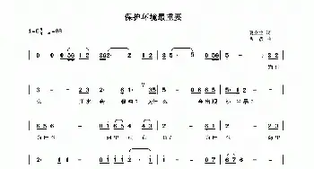 保护环境最重要_民歌简谱_词曲:夏立生 曹霞