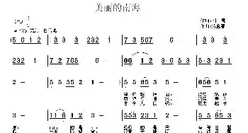 美丽的南海_民歌简谱_词曲:刘霞 贾金喜