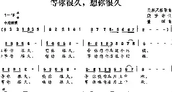 等你很久，想你很久_民歌简谱_词曲:康世进 董晖