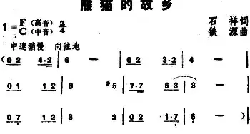 熊猫的故乡_民歌简谱_词曲:石祥 铁源