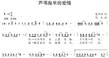 芦苇海里的爱情_民歌简谱_词曲:董万顷 张文