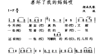 喜坏了我的妈哎_民歌简谱_词曲: