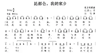 昆都仓，我的家乡_民歌简谱_词曲:张桂山 志远