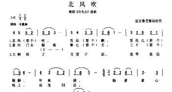 北方吹_民歌简谱_词曲: