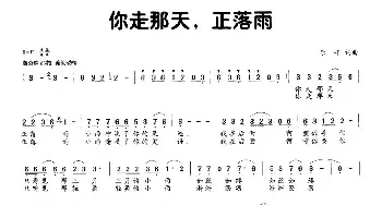 你走那天，正落雨_民歌简谱_词曲:乐平 乐平