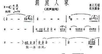 洞庭人家_民歌简谱_词曲:肖正民· 杨天解