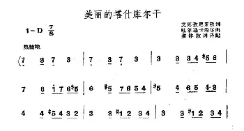 美丽的塔什库尔干_民歌简谱_词曲:艾则孜尼牙孜 吐尔逊卡的尔