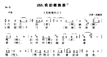 我的憨敦敦_民歌简谱_词曲: