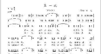 第一次_民歌简谱_词曲:冰凌 冰凌
