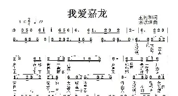 我爱嘉龙_民歌简谱_词曲:王树和 等 张联通