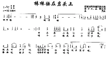 棒棒捶在岩头上_民歌简谱_词曲:秦平武 孟勇 孟勇