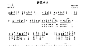 青藏姑娘_民歌简谱_词曲: