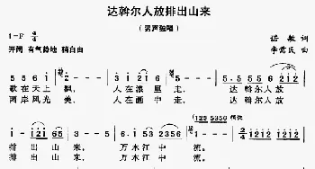 达斡尔人放排出山来_民歌简谱_词曲:诺敏 李需民