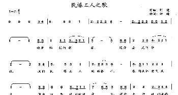 民爆工人之歌_民歌简谱_词曲:钟建 钟建