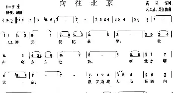 向往北京_民歌简谱_词曲:高守信 马风山、吴金德