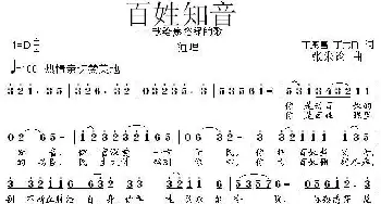 百姓知音——献给焦裕禄的歌_民歌简谱_词曲:丁恩昌、丁志刚 张朱论