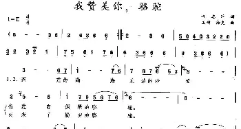 我赞美你，骆驼_民歌简谱_词曲:任志萍 王啸、徐克