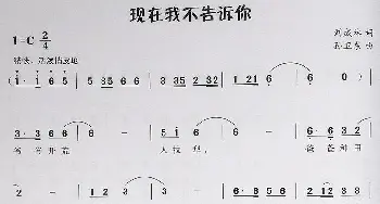 现在我不告诉你_歌曲简谱_词曲:刘成林 孙卫东