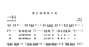 家乡黎寨格外美_歌曲简谱_词曲:志同 安崇祺