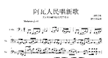 阿瓦人民唱新歌_歌曲简谱_词曲:战地新歌 杨会林编曲