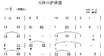 护林员之歌_歌曲简谱_词曲:华权 储向前