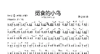 觅食的小鸟_歌曲简谱_词曲: 杨会林曲