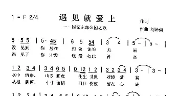 遇见就爱上_歌曲简谱_词曲:佚名 刘泽湖