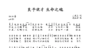 良子优才.生命之魂_歌曲简谱_词曲:王建良 周永财