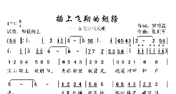 插上飞翔的翅膀_歌曲简谱_词曲:罗秀能 张世军