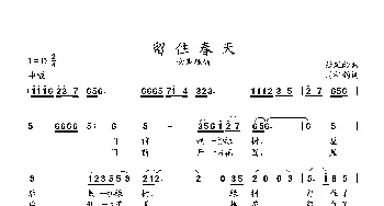 留住春天_歌曲简谱_词曲:周祥钧 张延龄曲