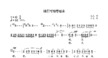 妹在村前等哥来_歌曲简谱_词曲:袁龙 袁龙