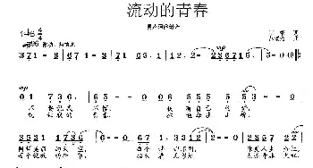 流动的青春_歌曲简谱_词曲:王彬 范曙光