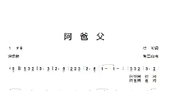 阿爸父_歌曲简谱_词曲:徐可 香草山