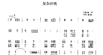 复杂的我_歌曲简谱_词曲:李严 储向前