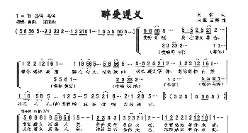 醉爱遵义_歌曲简谱_词曲:向侃 向侃李云翔