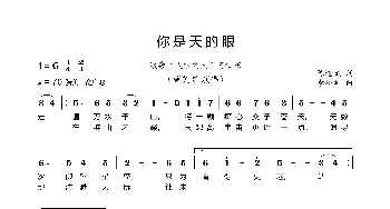 你是天的眼_歌曲简谱_词曲:陈道斌 李亮华