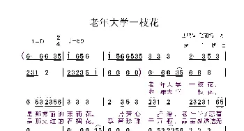 老年大学一枝花_歌曲简谱_词曲:唐鸣皋 赵甫博 赵甫博