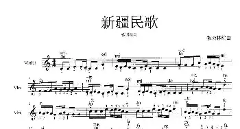 新疆民歌_歌曲简谱_词曲: 杨会林编曲