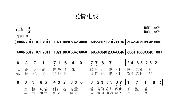 爱情电线_歌曲简谱_词曲:李锋 李锋