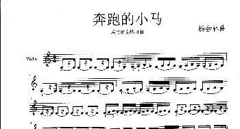 奔跑的小马_歌曲简谱_词曲: 杨会林