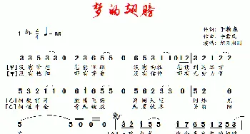 梦的翅膀_歌曲简谱_词曲:于翰森 李需民