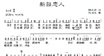 新疆恋人_歌曲简谱_词曲:陈道斌 连向先