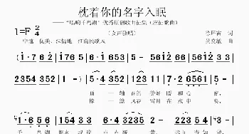 枕着你的名字入眠_歌曲简谱_词曲:徐环宙 吴克敏