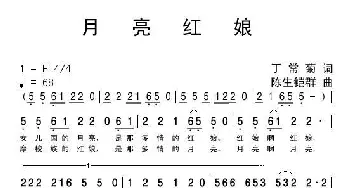 月亮红娘_歌曲简谱_词曲:丁常菊 陈生铠群