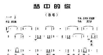 梦中的你_歌曲简谱_词曲:苏向国/汤建新 周开屏