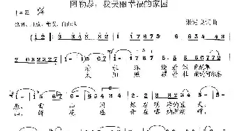 阿勒泰，我美丽幸福的家园_歌曲简谱_词曲:张遇良 张遇良