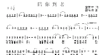 陪你到老_歌曲简谱_词曲:宾翌宁 邵寿棋