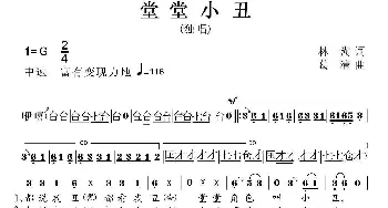 堂堂小丑_歌曲简谱_词曲:林 澍 葛清